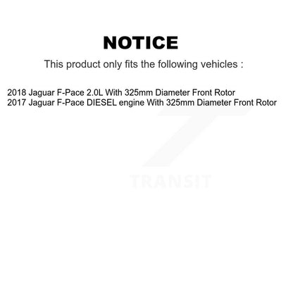 [Avant + Arrière] Kit de Disque et plaquette (céramique) de frein pour Jaguar F-Pace K8C-102994