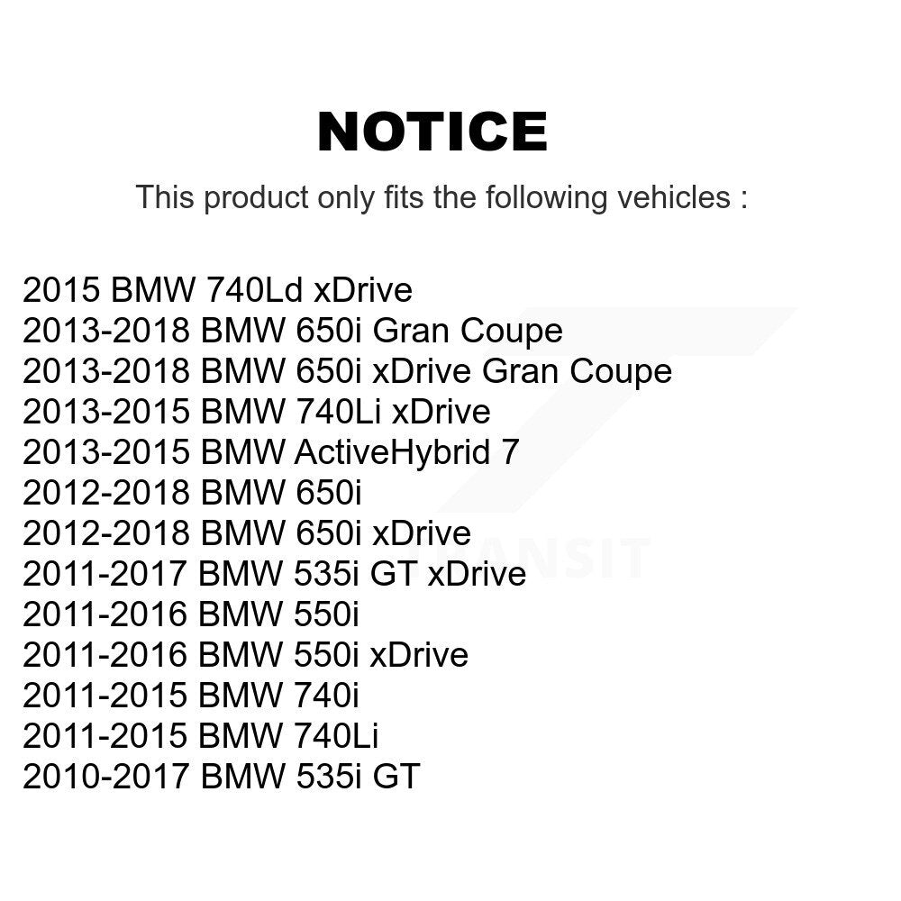 [Avant] Kit de Disque et plaquette (céramique) de frein pour BMW 550i xDrive 650i 740Li 740i 535i GT Gran Coupe 740Ld ActiveHybrid 7 K8C-103012