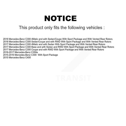 [Avant et Arrière] Disque et plaquette de frein pour Mercedes-Benz C300 C400 C350e K8C-103240