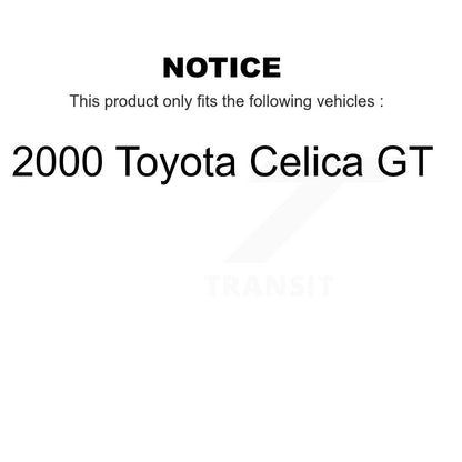 [Avant et Arrière] Disque et plaquette de frein pour 2000 Toyota Celica GT K8C-103322