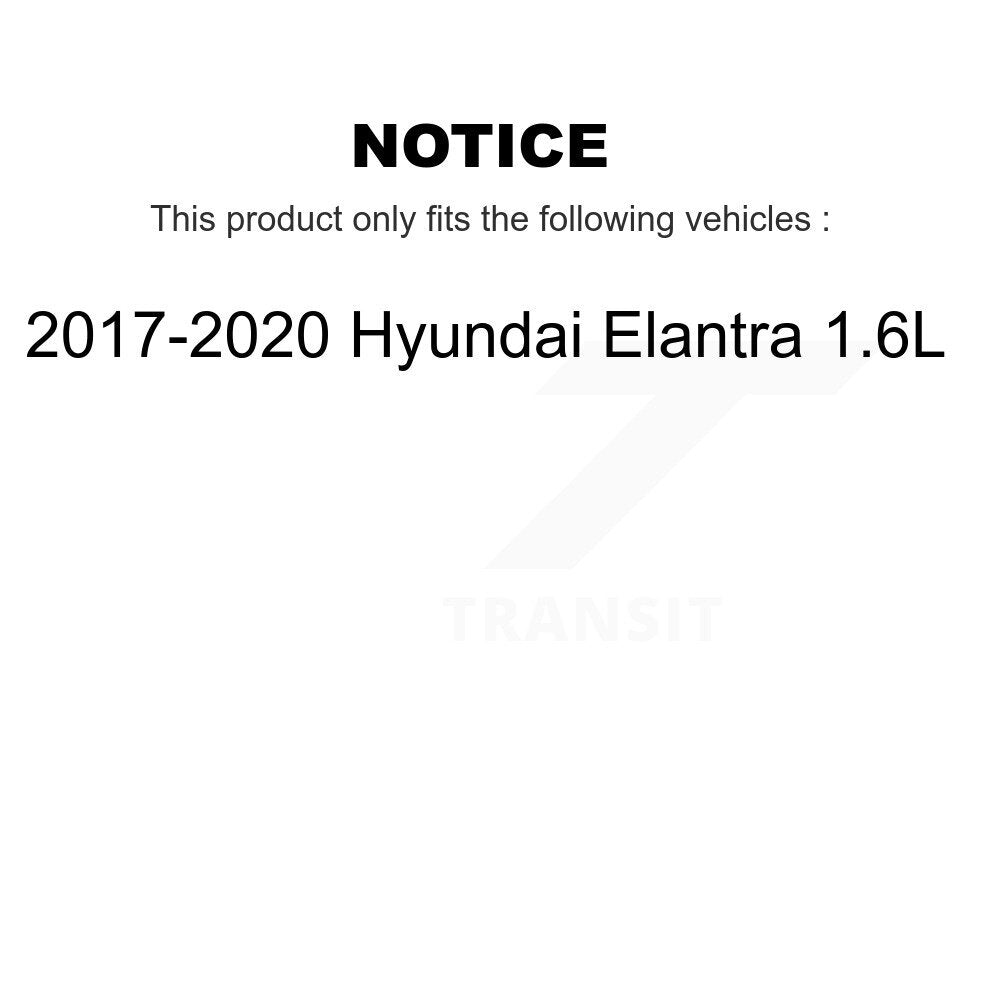 [Avant et Arrière] Disque et plaquette de frein pour 2017-2020 Hyundai Elantra 1.6L K8C-103323