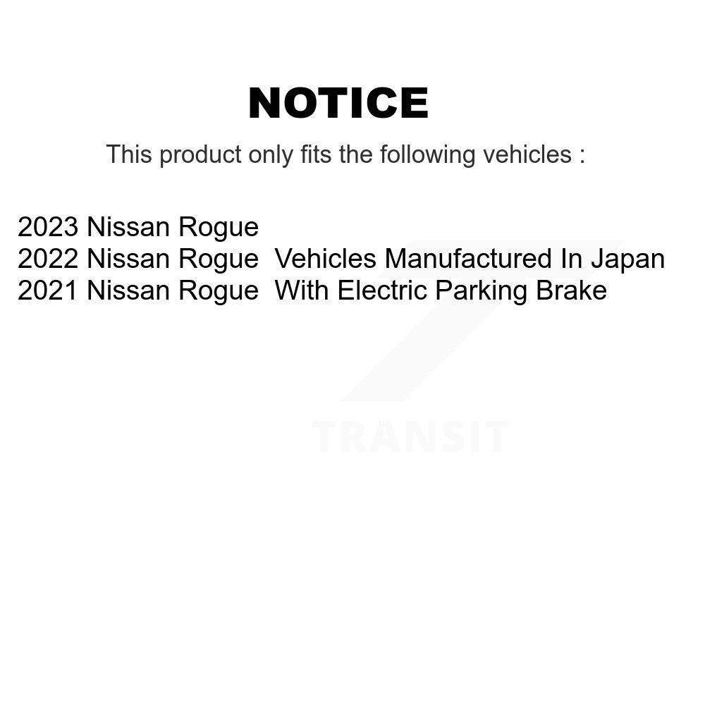 [Arrière] Disque et plaquette de frein pour Nissan Rogue K8C-103353