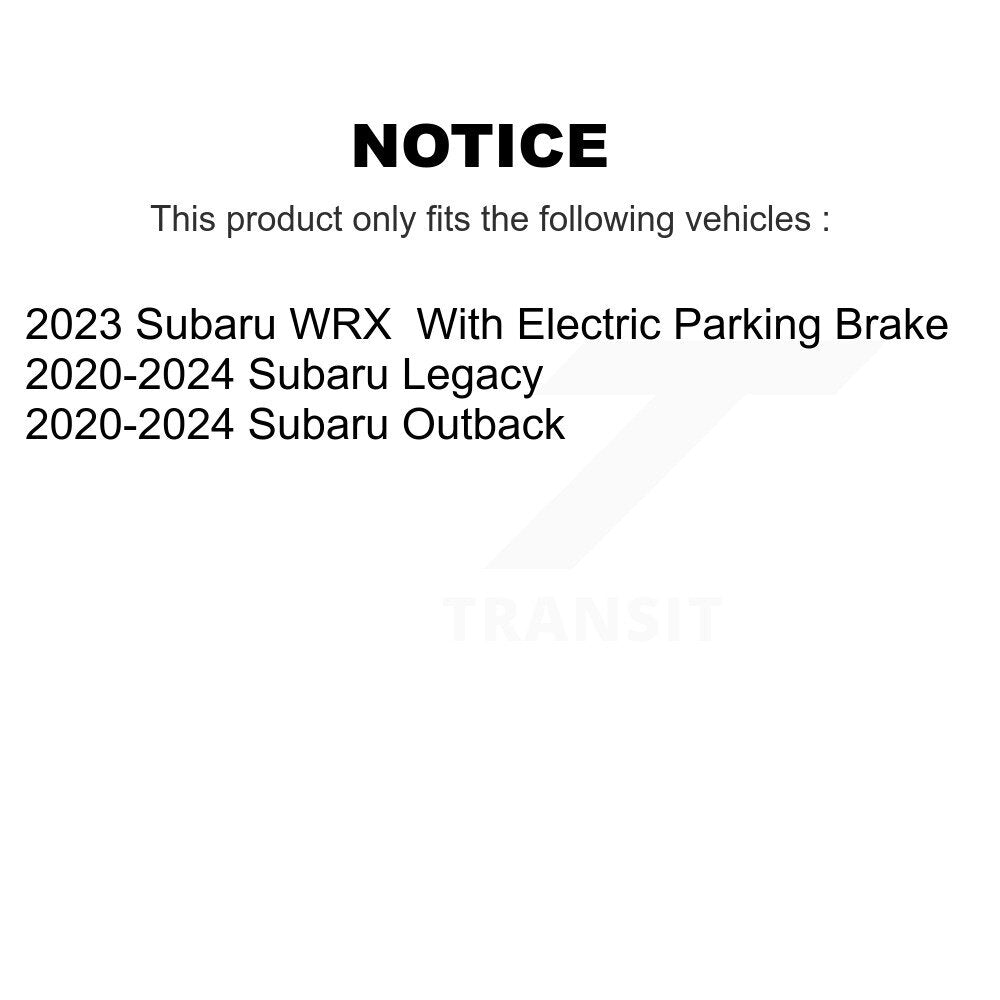 [Avant et Arrière] Disque et plaquette de frein pour Subaru Outback WRX Legacy K8C-103384
