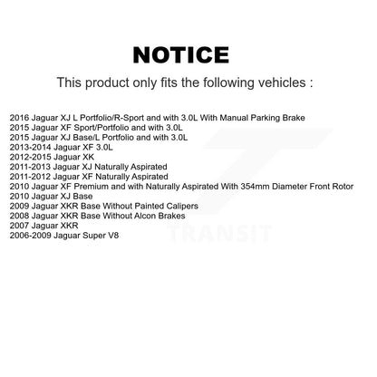 [Avant et Arrière] Disque et plaquette de frein pour Jaguar XF XJ XKR XK Super V8 K8C-103407