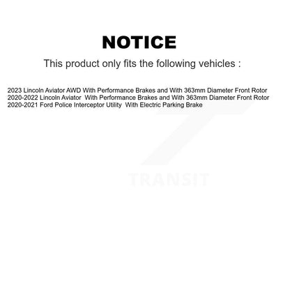[Avant et Arrière] Disque et plaquette de frein pour Lincoln Aviator Ford Police Interceptor K8C-103438