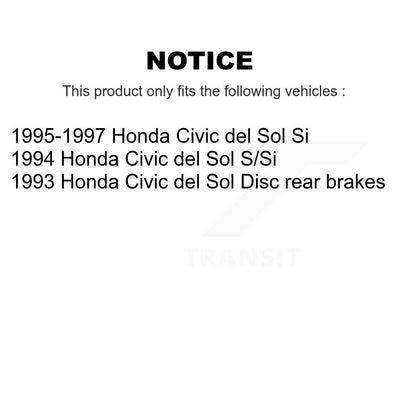 [Avant et Arrière] Disque et plaquette de frein pour Honda Civic del Sol K8C-103460