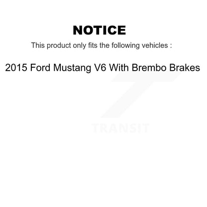 [Avant] Disque et plaquette de frein pour 2015 Ford Mustang V6 With Brembo Brakes K8C-103468
