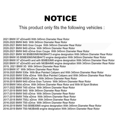 [Arrière] Disque et plaquette de frein pour BMW X5 540i xDrive X7 X6 750i M550i iX 640i Gran K8C-103516
