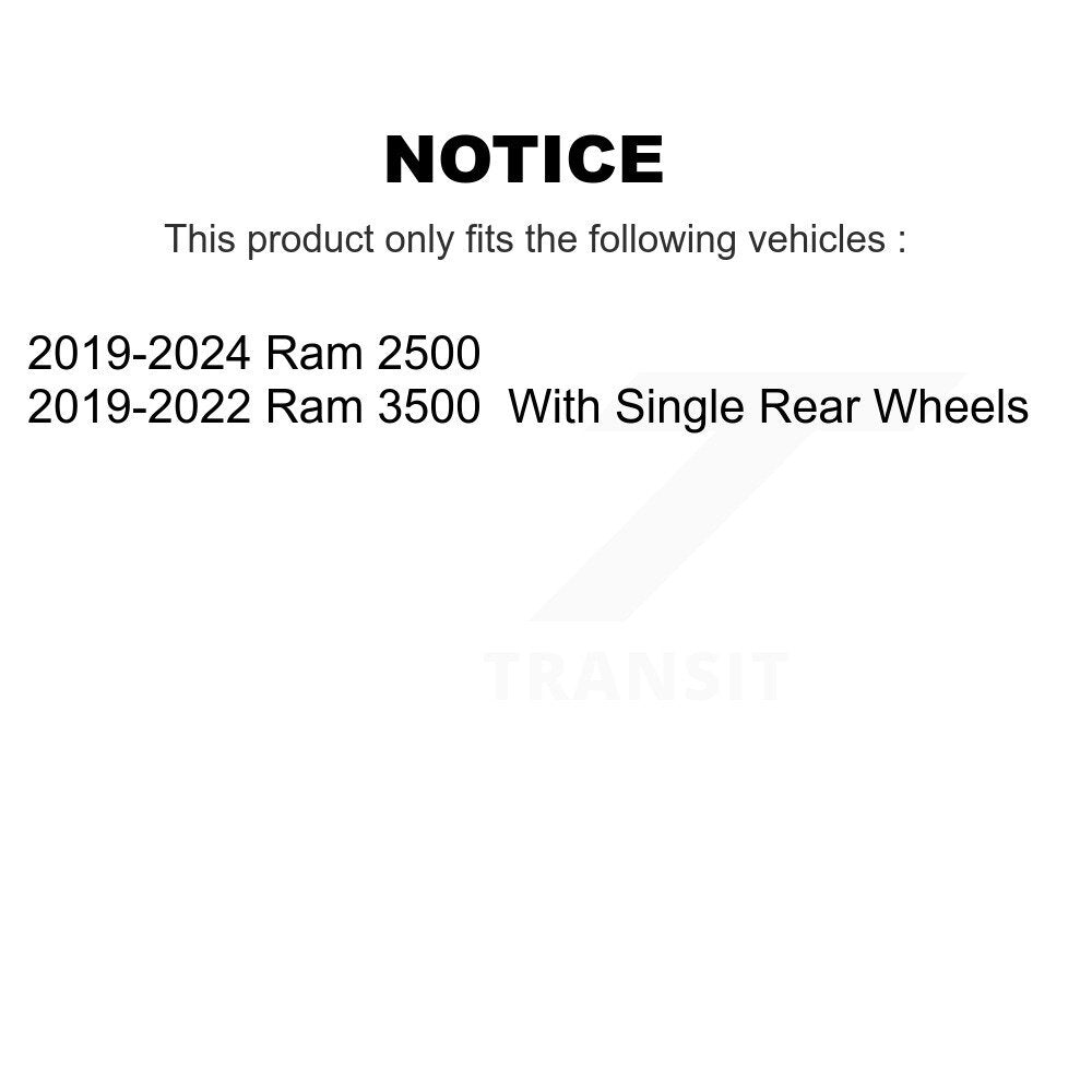 [Arrière] Disque et plaquette de frein pour Ram 2500 3500 K8C-103538