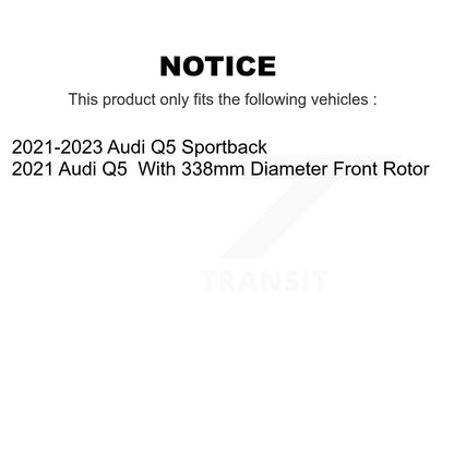 [Avant et Arrière] Disque et plaquette de frein pour Audi Q5 Sportback K8C-103584