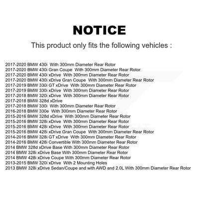 [Arrière] Disque et plaquette de frein pour BMW 328i xDrive 330i 320i 428i 328d K8C-103871