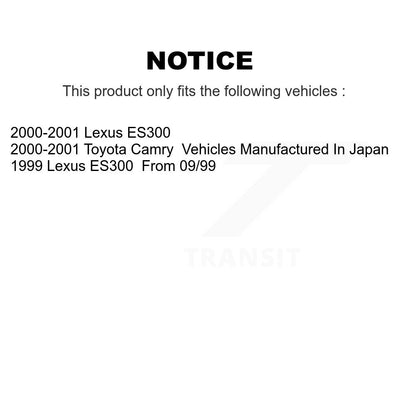 [Arrière] Disque et plaquette de frein pour Toyota Camry Lexus ES300 K8C-103907