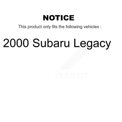 [Arrière] Disque et plaquette de frein pour 2000 Subaru Legacy K8C-103910