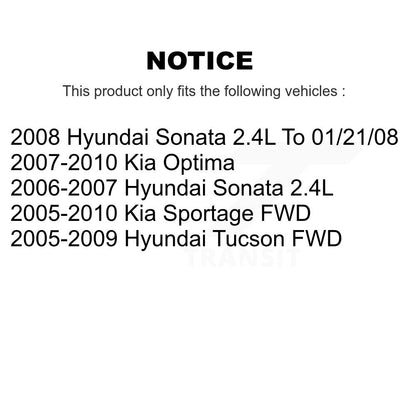[Arrière] Disque et plaquette de frein pour Hyundai Tucson Kia Sportage Sonata K8C-103948