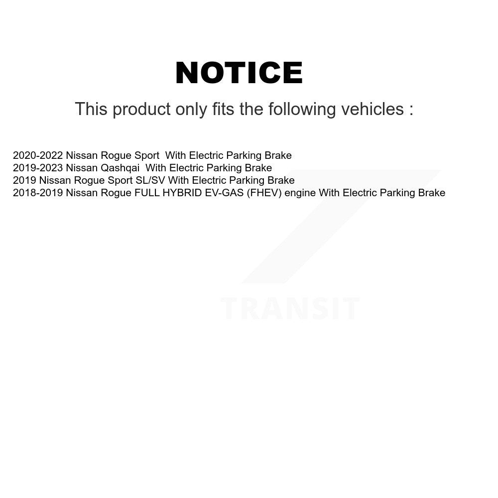 [Arrière] Disque et plaquette de frein pour Nissan Rogue Sport Qashqai K8C-103975
