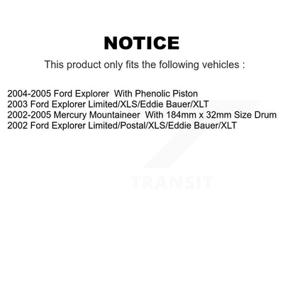 [Arrière] Disque et plaquette de frein pour Ford Explorer Mercury Mountaineer K8C-103990