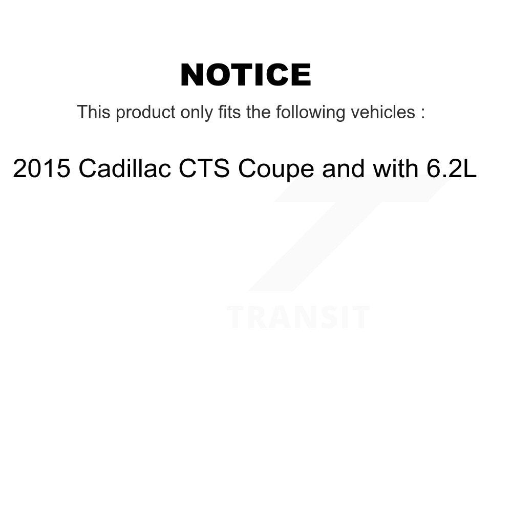 [Arrière] Disque et plaquette de frein pour 2015 Cadillac CTS Coupe with 6.2L K8C-103992