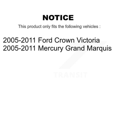 [Arrière] Disque et plaquette de frein pour Ford Crown Victoria Mercury Grand K8C-103999