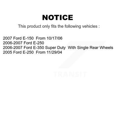 [Arrière] Disque et plaquette de frein pour Ford E-350 Super Duty E-250 E-150 K8C-104009
