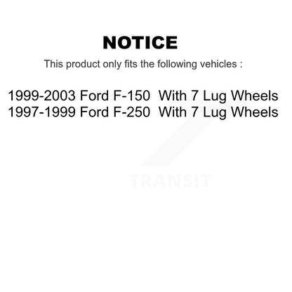 [Arrière] Disque et plaquette de frein pour Ford F-150 F-250 With 7 Lug Wheels K8C-104031