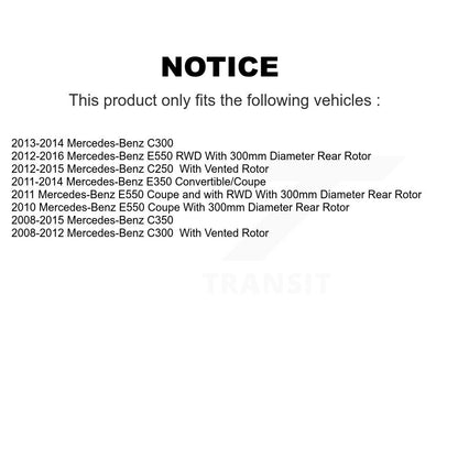 [Arrière] Disque et plaquette de frein pour Mercedes-Benz C300 C350 E350 C250 K8C-104062