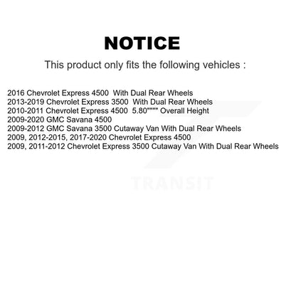 [Arrière] Disque et plaquette de frein pour Chevrolet Express 3500 GMC Savana K8C-104087