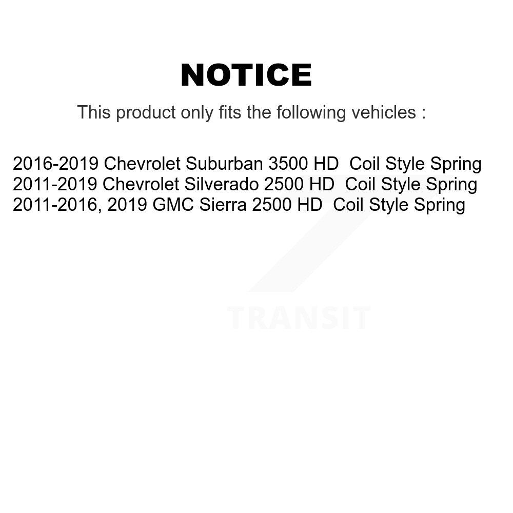 [Arrière] Disque et plaquette de frein pour Chevrolet Silverado 2500 HD GMC 3500 K8C-104096