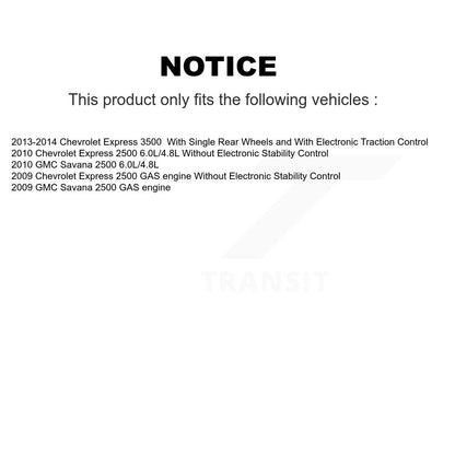 [Arrière] Disque et plaquette de frein pour Chevrolet Express 2500 3500 GMC K8C-104097