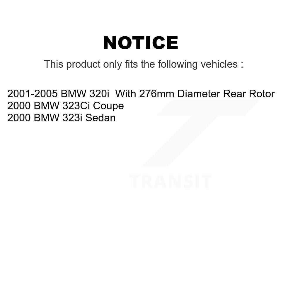 [Arrière] Disque et plaquette de frein pour BMW 320i 323Ci 323i K8C-104101