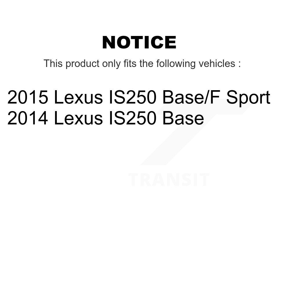 [Arrière] Disque et plaquette de frein pour Lexus IS250 K8C-104110