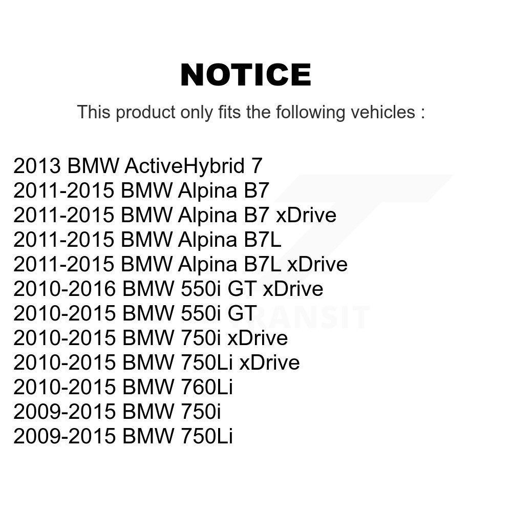 [Arrière] Disque et plaquette de frein pour BMW 750i xDrive 750Li 550i GT Alpina K8C-104113