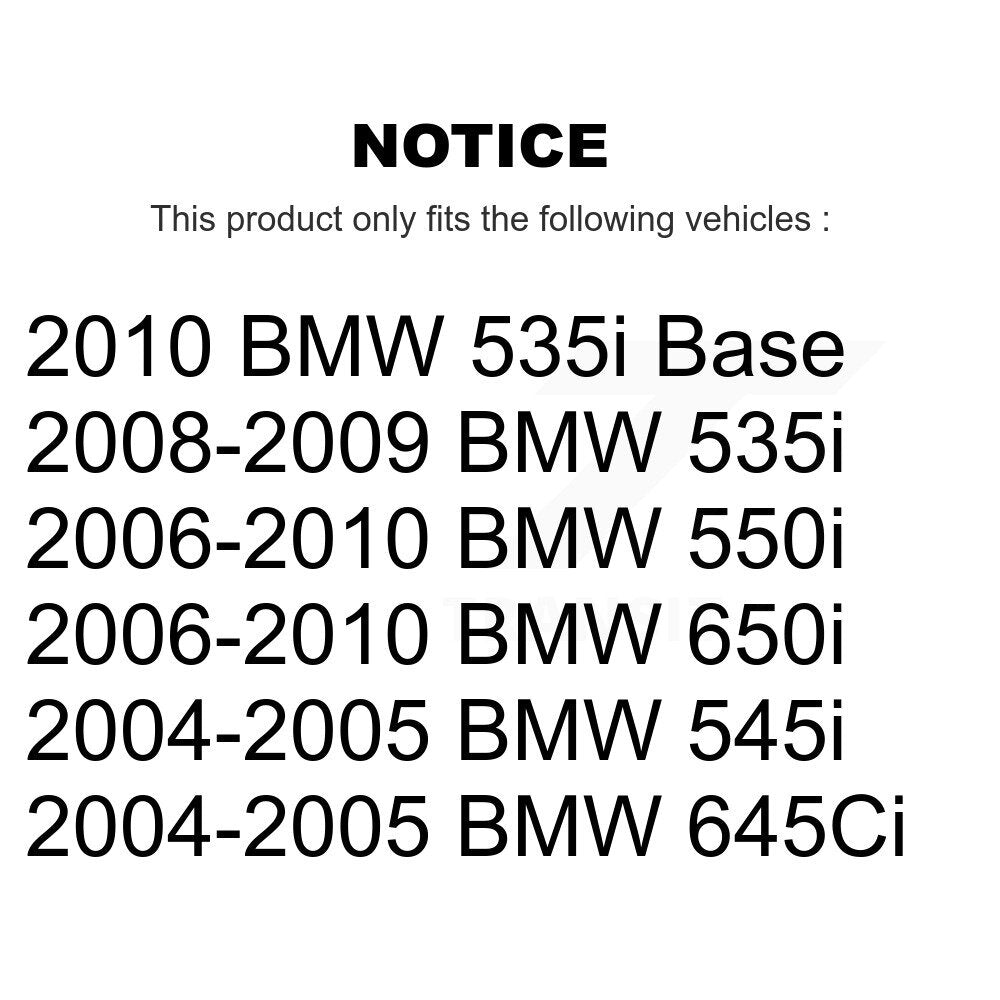 [Arrière] Disque et plaquette de frein pour BMW 650i 645Ci 550i 545i 535i K8C-104114