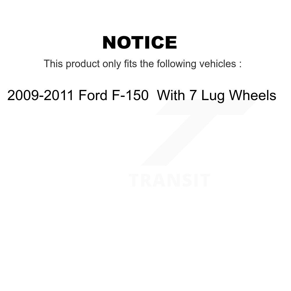 [Arrière] Disque et plaquette de frein pour 09-11 Ford F-150 With 7 Lug Wheels K8C-104137