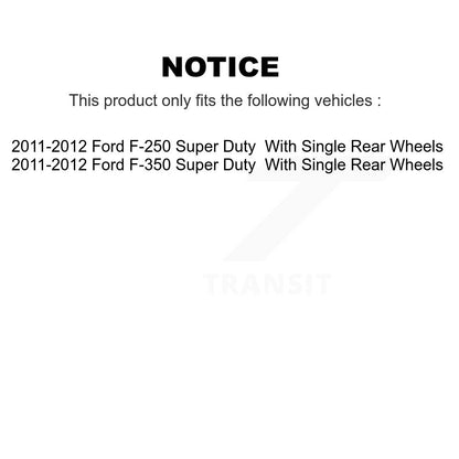 [Arrière] Disque et plaquette de frein pour 2011-2012 Ford F-350 Super Duty F-250 K8C-104152