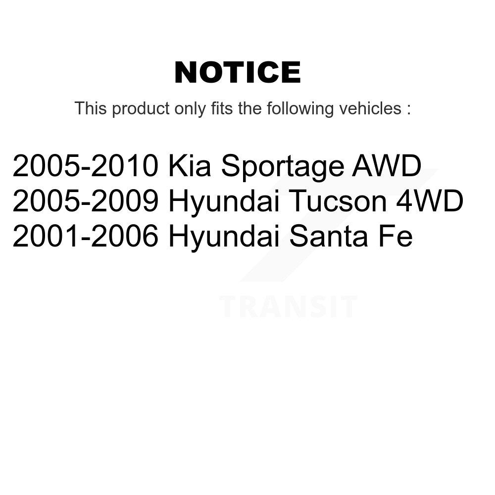 [Arrière] Disque et plaquette de frein pour Hyundai Tucson Kia Sportage Santa Fe K8C-104172