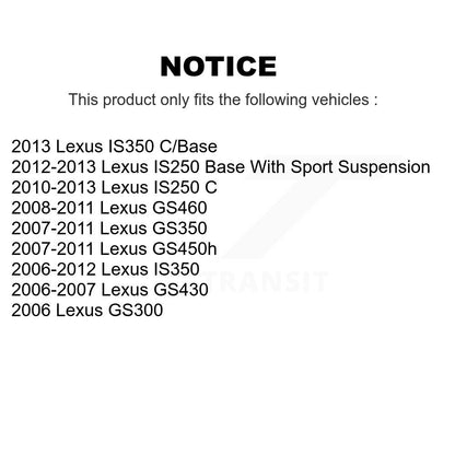[Arrière] Disque et plaquette de frein pour Lexus IS250 IS350 GS350 GS300 GS450h K8C-104184