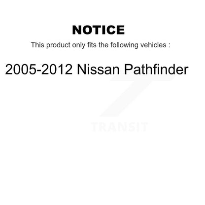 [Arrière] Disque et plaquette de frein pour 2005-2012 Nissan Pathfinder K8C-104192
