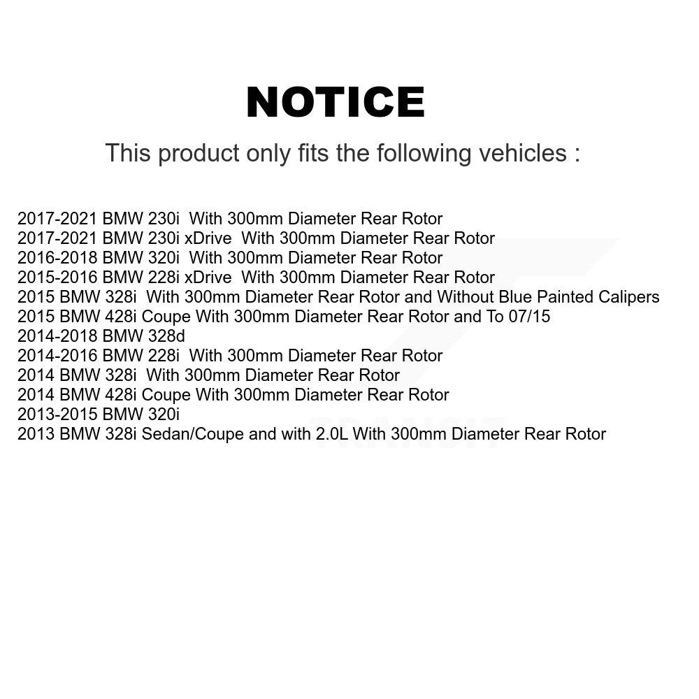 [Arrière] Disque et plaquette de frein pour BMW 230i xDrive 228i 320i K8C-104224