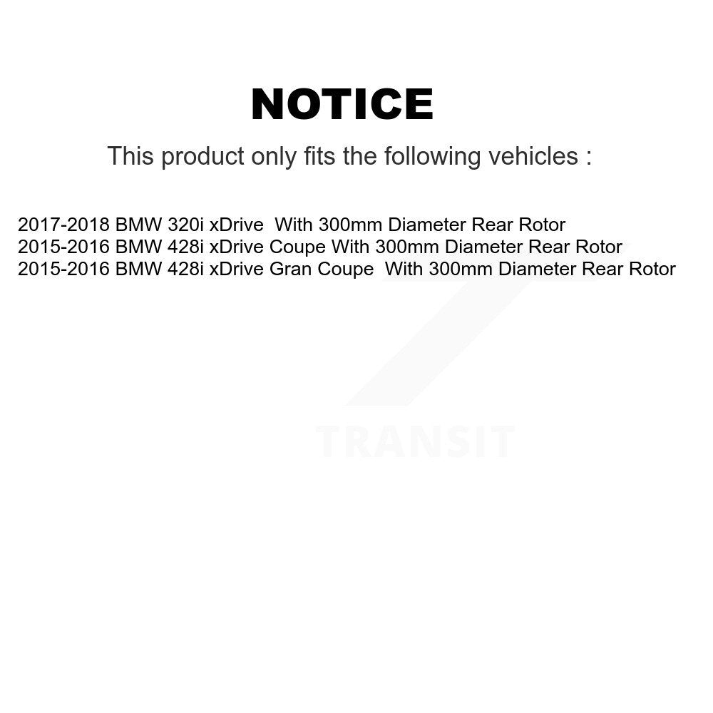 [Arrière] Disque et plaquette de frein pour BMW 428i xDrive Gran Coupe K8C-104227