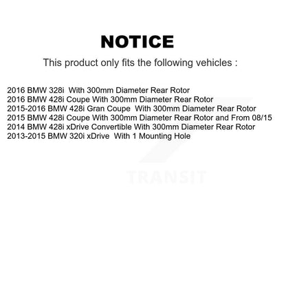 [Arrière] Disque et plaquette de frein pour BMW 320i xDrive 428i Gran K8C-104228
