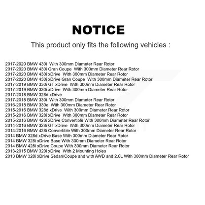 [Arrière] Disque et plaquette de frein pour BMW 328i xDrive 330i 320i GT K8C-104230