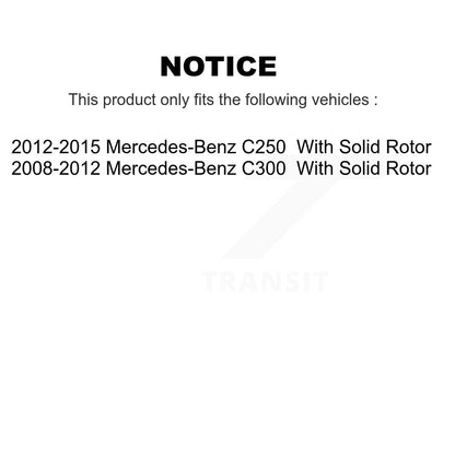 [Arrière] Disque et plaquette de frein pour Mercedes-Benz C300 C250 K8C-104273