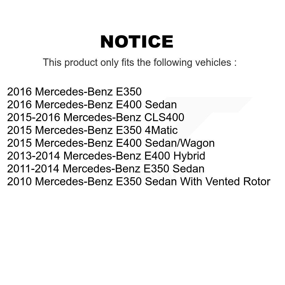 [Arrière] Disque et plaquette de frein pour Mercedes-Benz E350 E400 K8C-104277