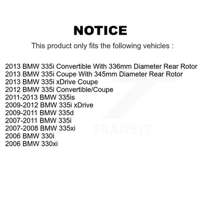[Arrière] Disque et plaquette de frein pour BMW 335i xDrive 335xi 330i K8C-104290