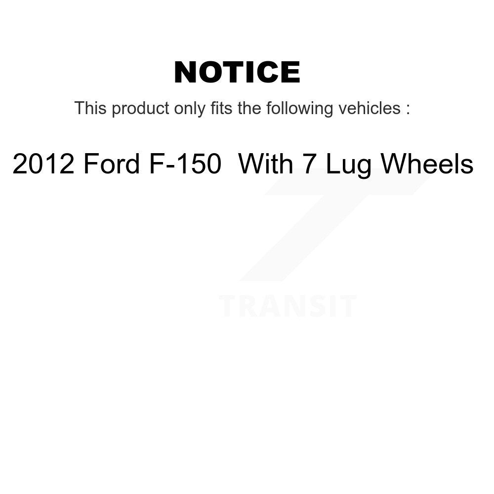 [Arrière] Disque et plaquette de frein pour Ford F-150 With 7 Lug Wheels K8C-104304