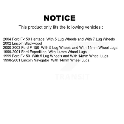 [Arrière] Disque et plaquette de frein pour Ford F-150 Heritage Lincoln K8C-104313
