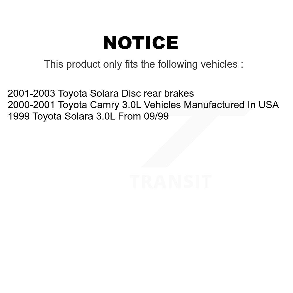 [Arrière] Disque et plaquette de frein pour Toyota Camry Solara K8C-104330