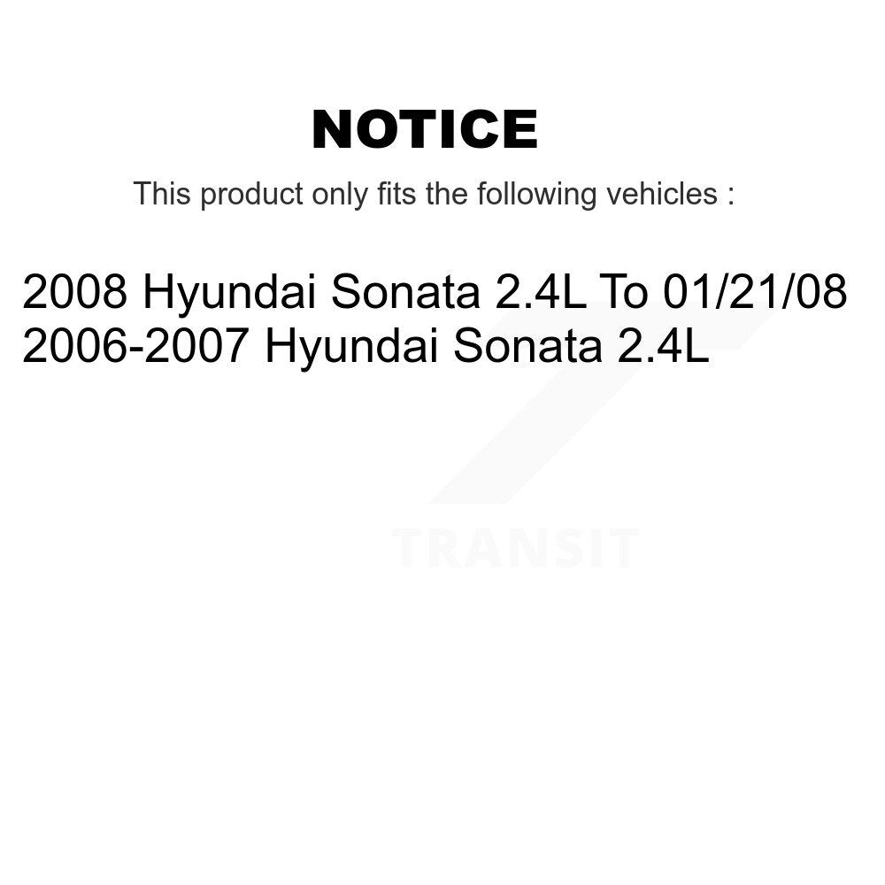 [Arrière] Disque et plaquette de frein pour Hyundai Sonata 2.4L K8C-104332
