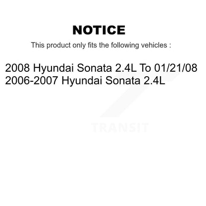 [Arrière] Disque et plaquette de frein pour Hyundai Sonata 2.4L K8C-104332