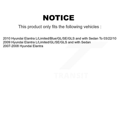 [Arrière] Disque et plaquette de frein pour Hyundai Elantra K8C-104371